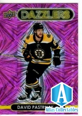 2021-22 Upper Deck Dazzlers PINK SERIES 1 #DZ-5 David Pastrnak